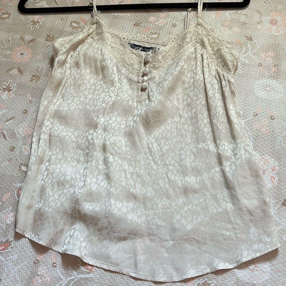 Abercrombie & Fitch Lace-Trim Cami Size XXS